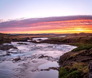 Preview wallpaper river, coast, landscape, nature