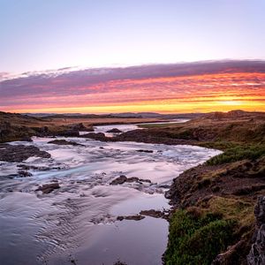 Preview wallpaper river, coast, landscape, nature