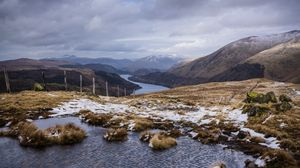 Preview wallpaper river, hills, mountains, landscape, nature