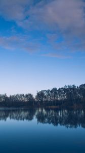 Preview wallpaper river, lake, trees, reflection