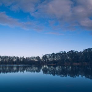 Preview wallpaper river, lake, trees, reflection