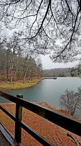 Preview wallpaper river, landscape, nature, autumn, view