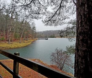 Preview wallpaper river, landscape, nature, autumn, view