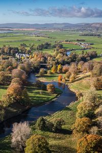 Preview wallpaper river, meadow, trees, landscape, nature