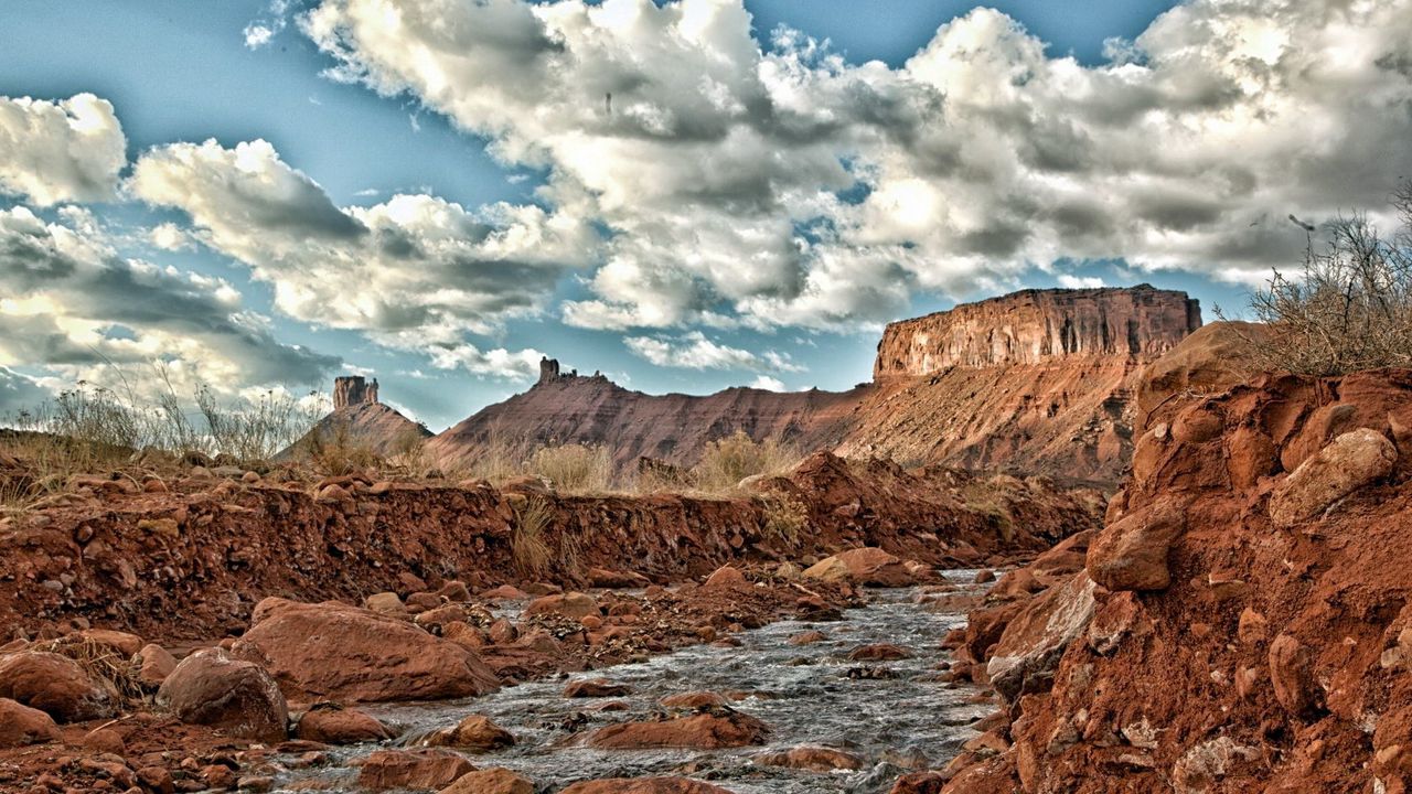 Wallpaper river, mountains, rocks, landscape hd, picture, image