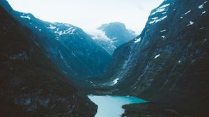 Preview wallpaper river, mountains, valley, landscape