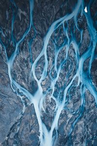Preview wallpaper river, relief, stream, aerial view