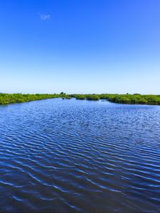 Preview wallpaper river, ripples, landscape, nature