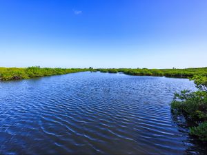 Preview wallpaper river, ripples, landscape, nature