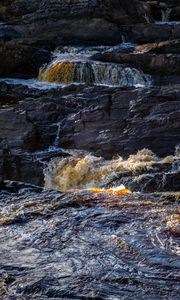 Preview wallpaper river, rocks, cascade, water, stream