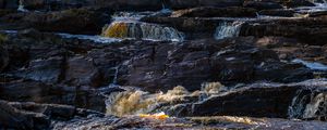 Preview wallpaper river, rocks, cascade, water, stream