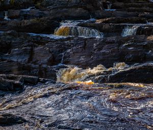 Preview wallpaper river, rocks, cascade, water, stream