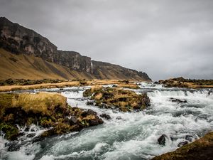 Preview wallpaper river, rocks, course