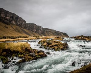 Preview wallpaper river, rocks, course