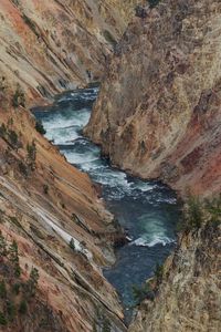Preview wallpaper river, rocks, mountains, gorge, nature, landscape