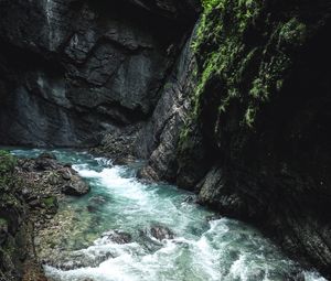 Preview wallpaper river, rocks, stream, water