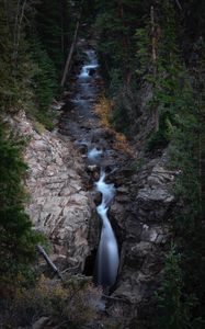 Preview wallpaper river, rocks, trees, stream, nature