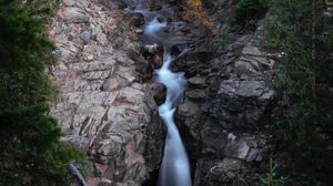 Preview wallpaper river, rocks, trees, stream, nature