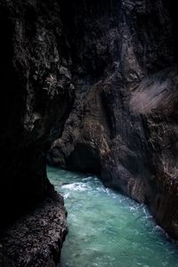 Preview wallpaper river, rocks, water, stream, gorge
