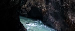 Preview wallpaper river, rocks, water, stream, gorge