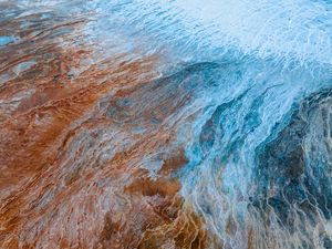 Preview wallpaper river, shore, aerial view, nature, landscape