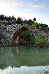 Preview wallpaper river, stone bridge, landscape