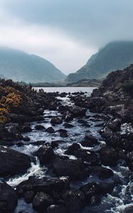 Preview wallpaper river, stones, stream