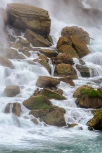 Preview wallpaper river, stones, stream, water, spray