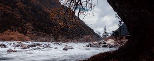 Preview wallpaper river, stones, water, stream, landscape