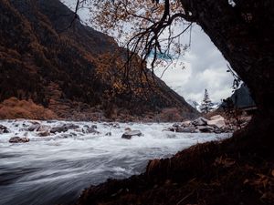 Preview wallpaper river, stones, water, stream, landscape