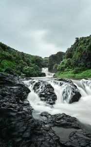 Preview wallpaper river, stones, water, stream, nature