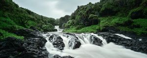 Preview wallpaper river, stones, water, stream, nature