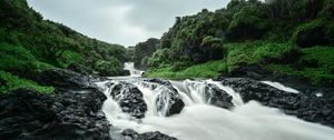 Preview wallpaper river, stones, water, stream, nature