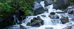 Preview wallpaper river, stones, water, stream