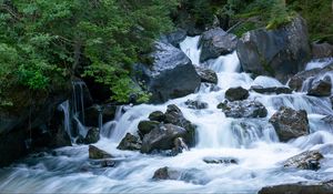 Preview wallpaper river, stones, water, stream