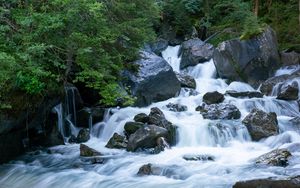 Preview wallpaper river, stones, water, stream