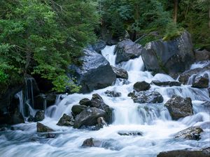 Preview wallpaper river, stones, water, stream