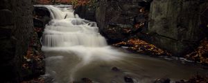 Preview wallpaper river, stream, rocks, stones, water