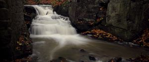 Preview wallpaper river, stream, rocks, stones, water
