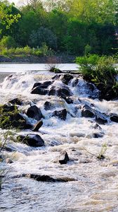 Preview wallpaper river, stream, rocks, landscape