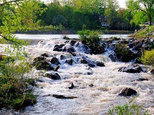 Preview wallpaper river, stream, rocks, landscape