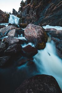 Preview wallpaper river, stream, stones, rocks, water