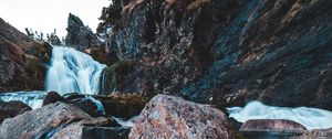 Preview wallpaper river, stream, stones, rocks, water