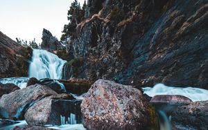 Preview wallpaper river, stream, stones, rocks, water