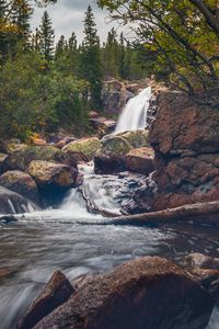 Preview wallpaper river, stream, stones, water, landscape, nature