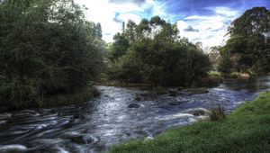 Preview wallpaper river, trees, landscape