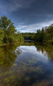 Preview wallpaper river, trees, nature, landscape