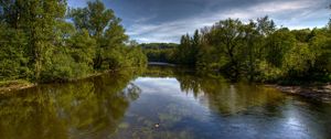 Preview wallpaper river, trees, nature, landscape