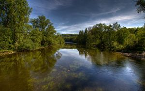 Preview wallpaper river, trees, nature, landscape