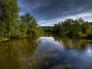 Preview wallpaper river, trees, nature, landscape